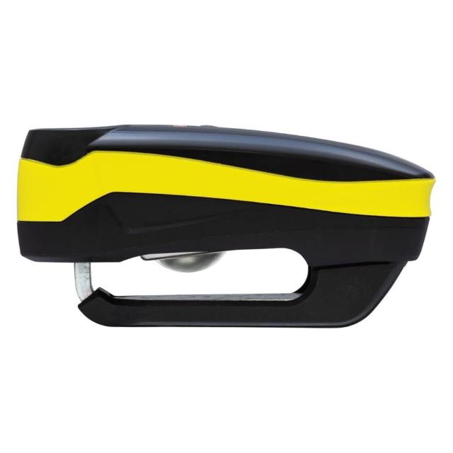 ABUS Detecto7000 RS1 logo yellow アブス バイク用ディスクロック ＋ ディスクロック リマインダー【バイクロック用品２点セット】_1