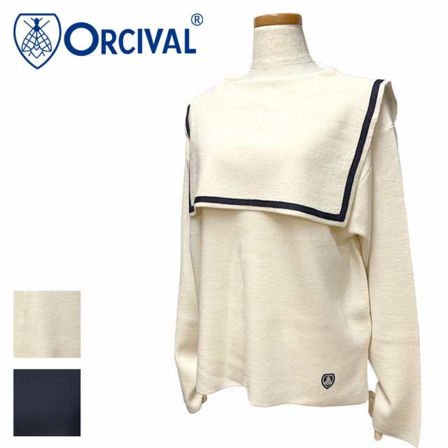 Orcival 【オーチバル】 セーラーカラーニット Ladys【OR-D0059 CAS