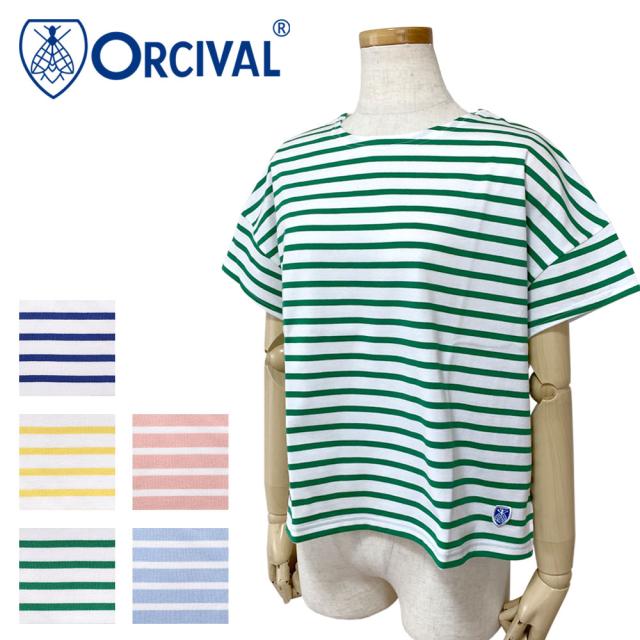 Orcival オーシバル ボートネック ショートスリーブ プルオーバー レディース OR-C0335 BFJ
