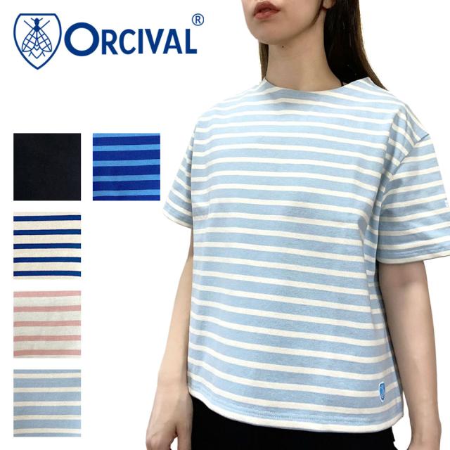 Orcival オーシバル クルーネック ショートスリーブ プルオーバー レディース B258