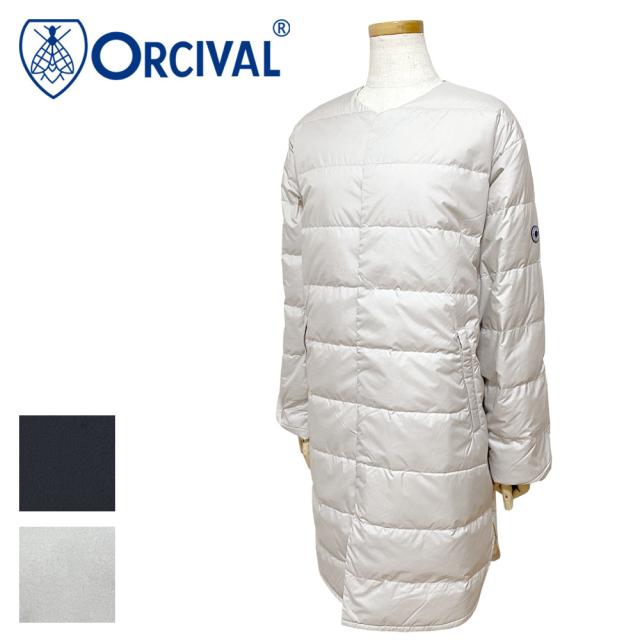 Orcival オーシバル カラーレス ライトダウンコート レディース OR-A0602 DPR