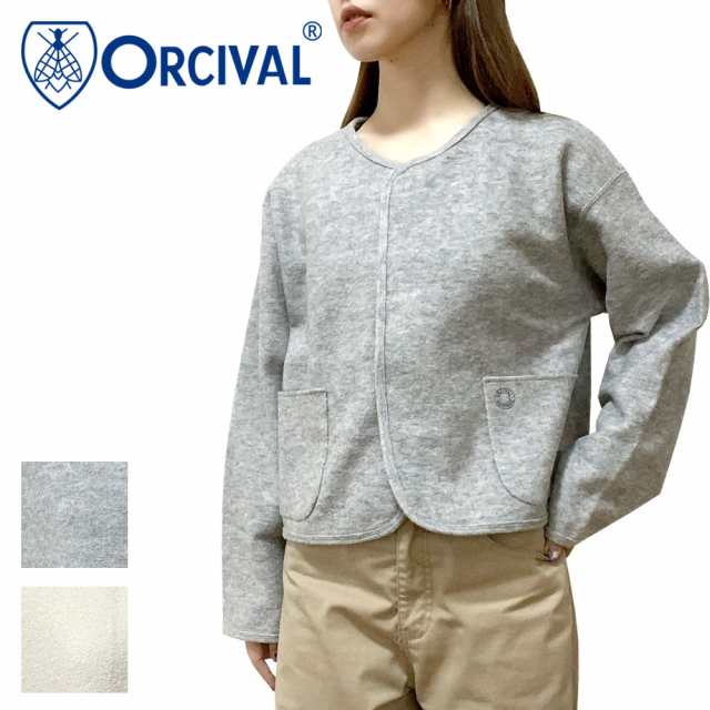 Orcival オーシバル ウールパイル クルーネック カーディガン レディース OR-C0380 WPJ