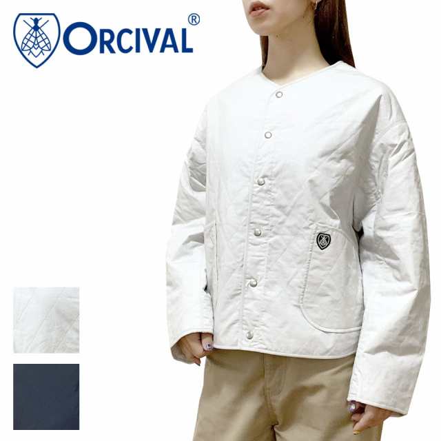 Orcival オーシバル ノーカラー キルティングジャケット レディース OR-A0572 MTY