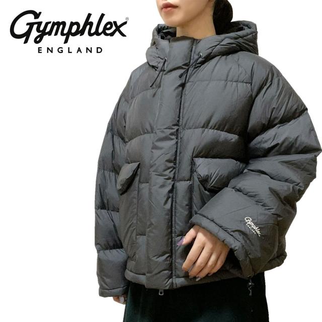 Gymphlex ジムフレックス ダウン フードショートジャケット レディース GY-A0718 DMN