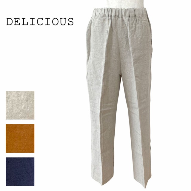 DELICIOUS デリシャス LINEN - Wide Pants リネン ワイドパンツ レディース DP8761