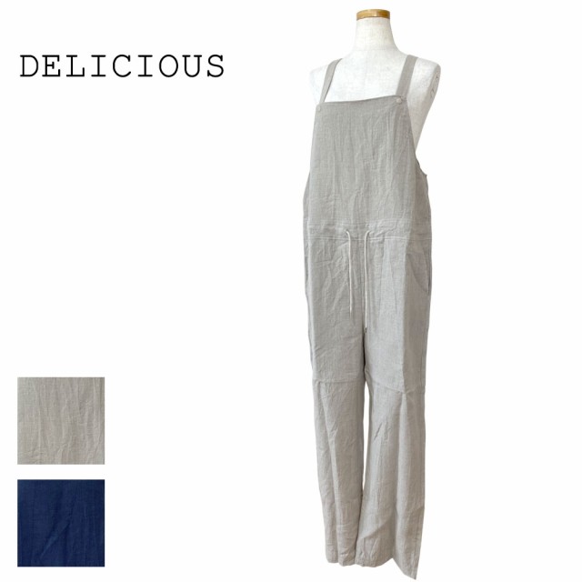 DELICIOUS デリシャス LINEN - Salopette リネン サロペット レディース DP7908