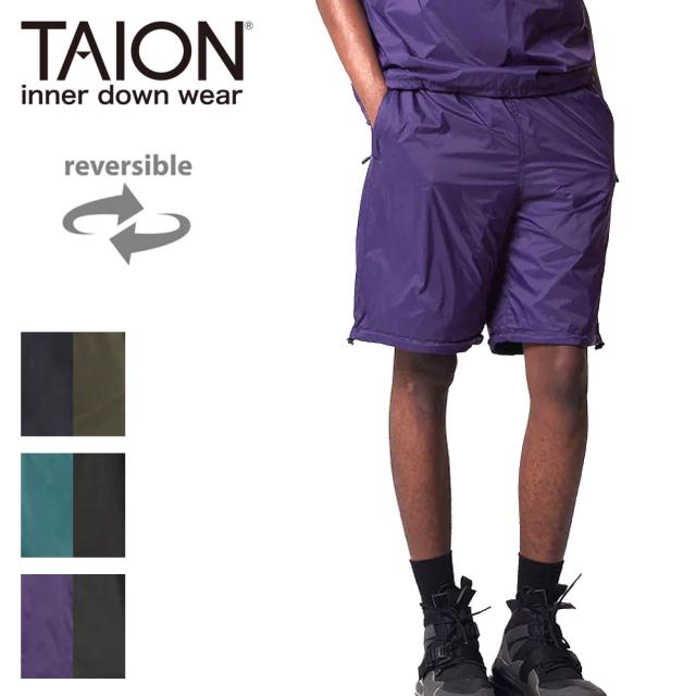 TAION タイオン ノンダウン マウンテン リバーシブル ショーツ メンズ R0301NDMT
