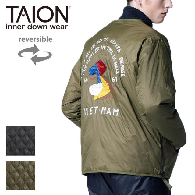 TAION タイオン ジャパンスペシャル リバーシブル ベトジャン ダウンジャケット ユニセックス JK03JS