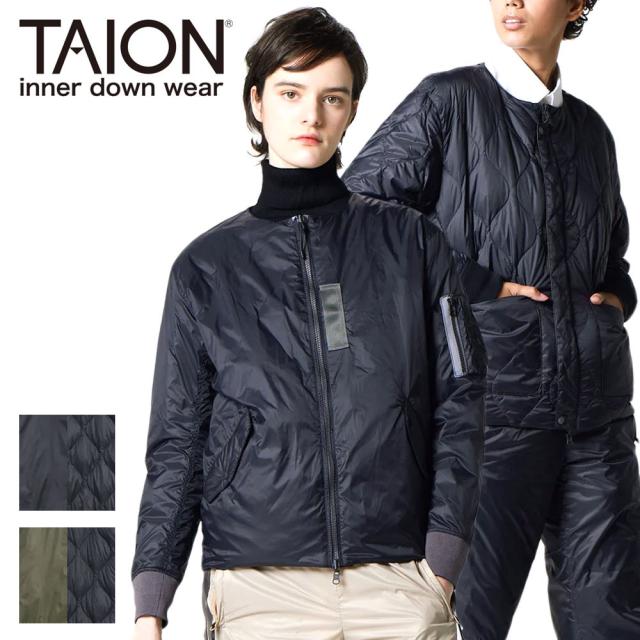 TAION タイオン ジャパンスペシャル リバーシブル MA-1 ダウンジャケット ユニセックス インナーダウン JK02JS