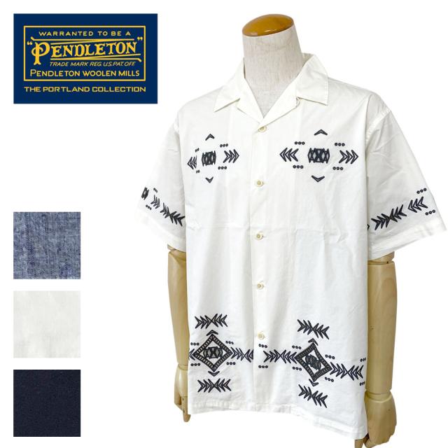 PENDLETON ペンドルトン カットワークオープンカラーシャツSS メンズ 5275-0013