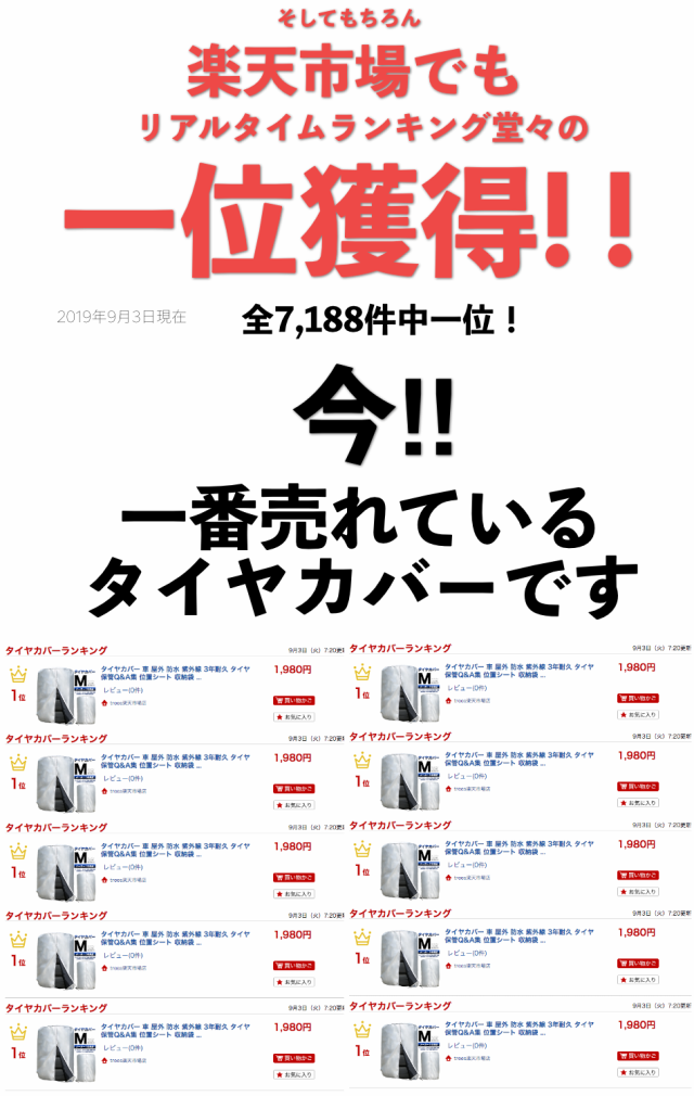 雑誌掲載！楽天1位！圧倒的高評価】タイヤカバー 車 屋外 防水 紫外線 3年耐久 タイヤ 保管QA集 位置シート 収納袋 付属 ＜正規1年保証の通販はau  PAY マーケット - TREES