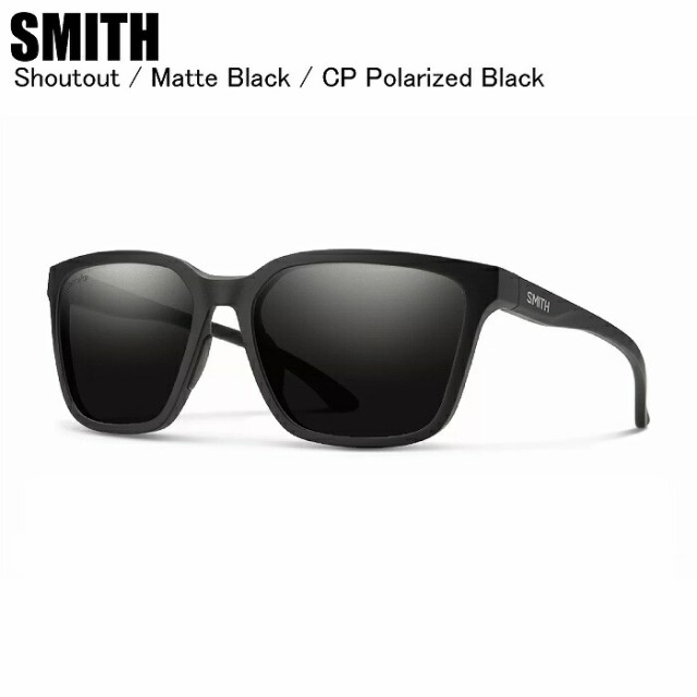 SMITH スミス Shoutout シャウトアウト Matte Black CP-Polar Black 020446281 スミスサングラス 偏光レンズ