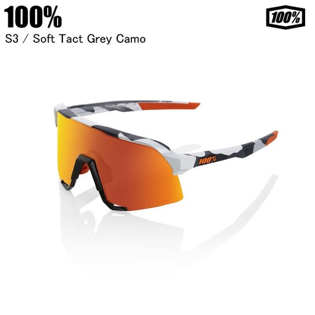 100% ワンハンドレッド S3 エススリー SOFT TACT GREY CAMO 60005-00001 100％サングラス スポーツサングラス