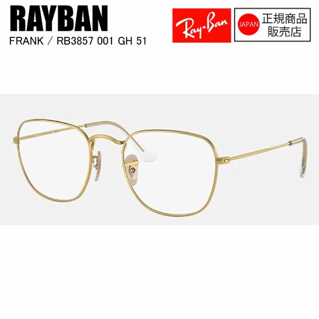 国内正規品]RAYBAN レイバン RB3857 001/GH 51 FRANK フランク ARISTA