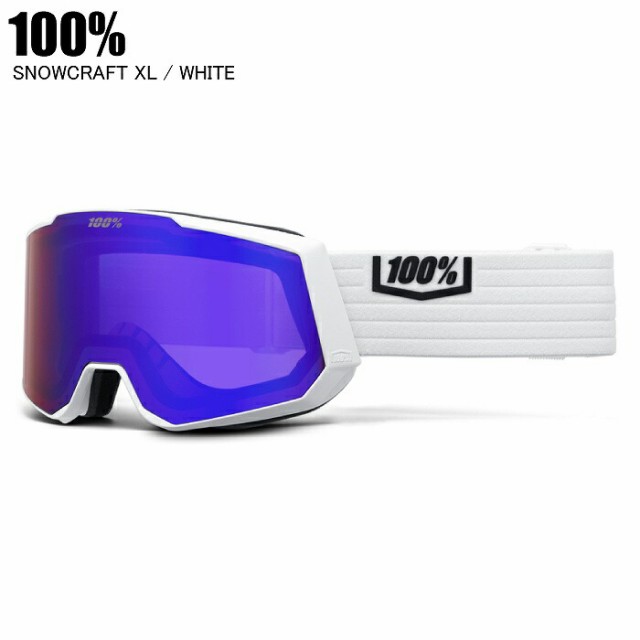 100% ワンハンドレッド SNOWCRAFT XL WHITE スノークラフトエックス