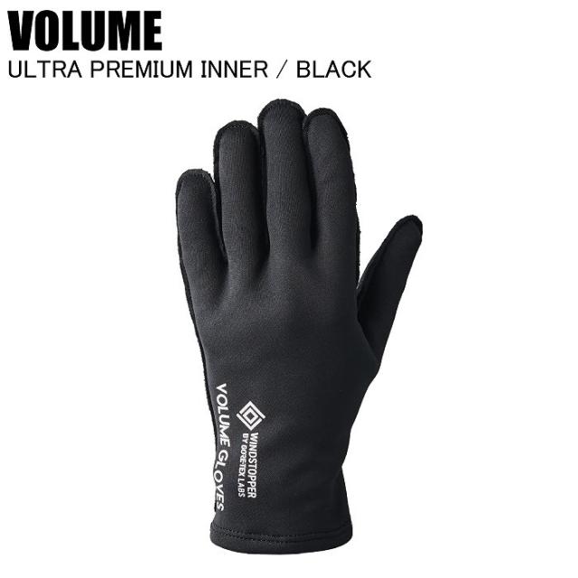 Ultra Inner 24-25予約商品 VOLUME ボリューム ULTRA PREMIUM INNER ウルトラプレミアムインナー BLACK インナーグローブ ...