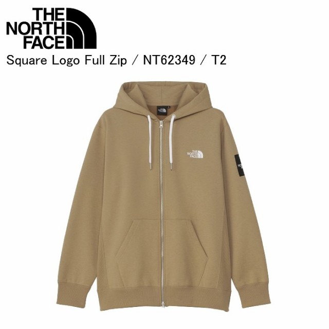 THE NORTH FACE ノースフェイス NT62349 Square Logo Full Zip スクエアロゴフルジップ T2 パーカー スウェット