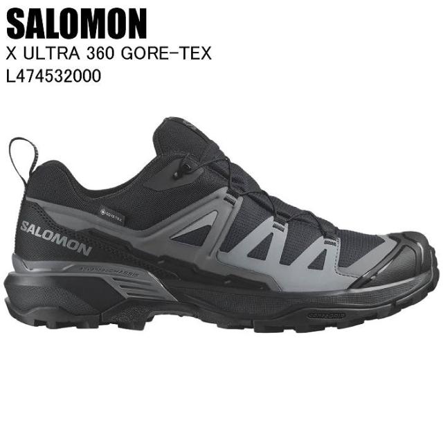 SALOMON サロモン L47453200 X ULTRA 360 GTX BLACK/MAGNET/QUIET SHADE サロモンスニーカー スニーカー シューズ 靴 メンズ