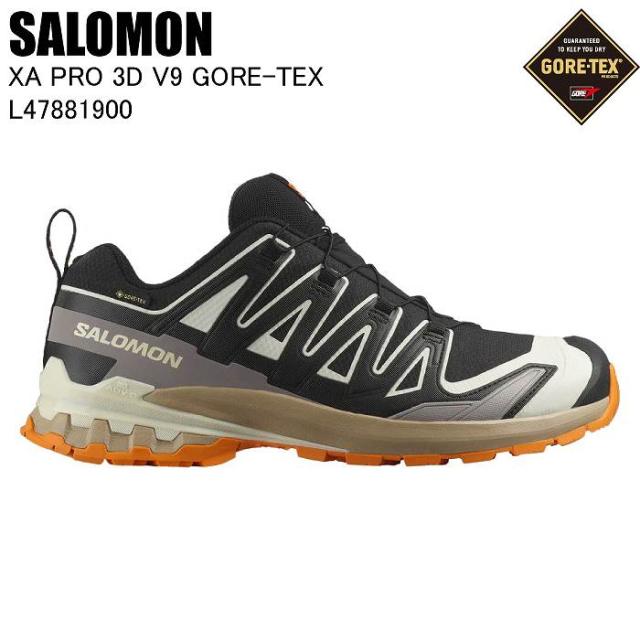SALOMON サロモン L47881900 XA PRO 3D V9 GTX BLACK/VANILLA ICE/TURMERIC サロモンスニーカー スニーカー シューズ 靴 メンズ