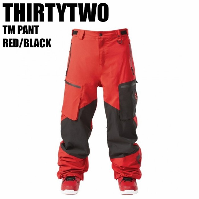 THIRTYTWO サーティーツー 23-24 TM PANT RED/BLACK スノーボードウェア スノーボードパンツ 32ウェア パンツ