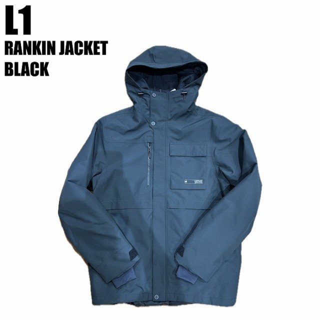 L1 エルワン 23-24 RANKIN JACKET BLACK スノーボードウェア スノーボードジャケット エルワンウェア ジャケット