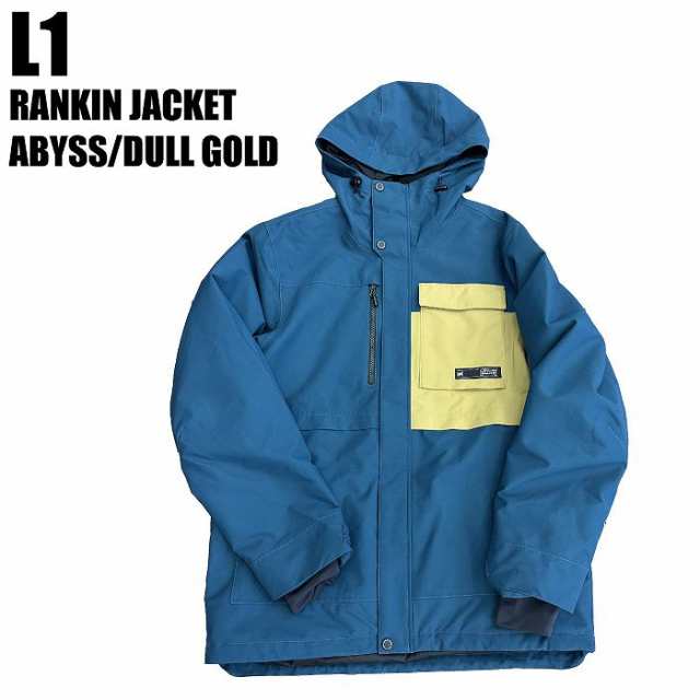 L1 エルワン 23-24 RANKIN JACKET ABYSS/DULL GOLD スノーボードウェア スノーボードジャケット エルワンウェア ジャケット