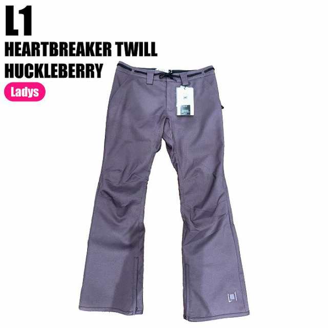 L1 エルワン 23-24 HEARTBREAKER TWILL HUCKLEBERRY スノーボードウェア スノーボードパンツ エルワンウェア パンツ レディース