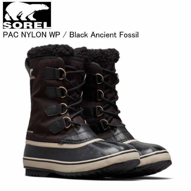 SOREL ソレル NM5189 1964 PAC NYLON WP パックナイロンウォータープルーフ Black Ancient Fossil スノーブーツ 防寒 メンズ