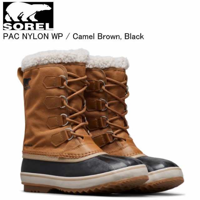 SOREL ソレル NM5189 1964 PAC NYLON WP パックナイロンウォータープルーフ 224Camel Brown Black スノーブーツ 防寒 メンズ