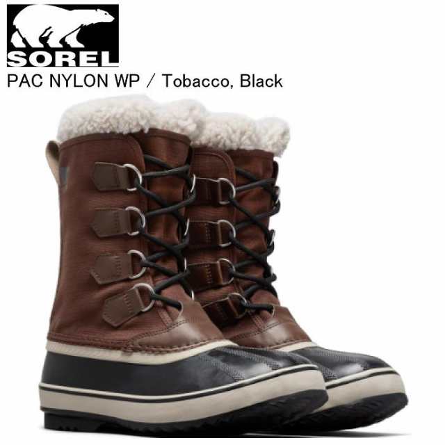 SOREL ソレル NM5189 1964 PAC NYLON WP パックナイロンウォータープルーフ 256Tobacco Black スノーブーツ 雪山 防寒 メンズ