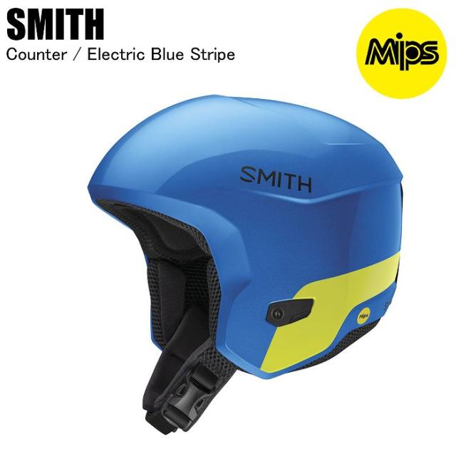 SMITH スミス 010272304 COUNTER カウンター ELECTRIC BLUE STRIPE ヘルメット フィス FIS対応 スキー スノーボード アルペンの通販は