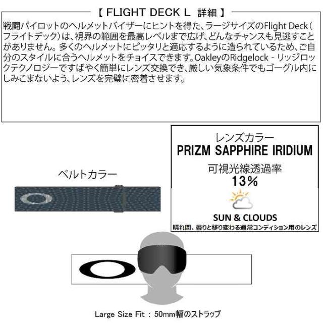 OAKLEY オークリー FLIGHT DECK L フライトデックエル GREY OZONE