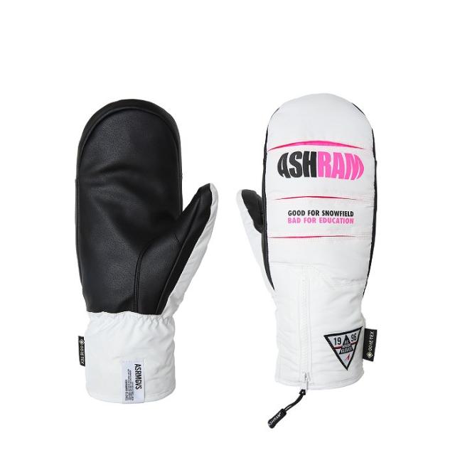 ASHRAM アシュラム ASRM25W05 ARMA アルマ WHITE スノーボード グローブ ゴアテックス アシュラムグローブ ミトン スノボ ASHRAM アシュラム ASRM25W05 ARMA アルマ WHITE スノーボード