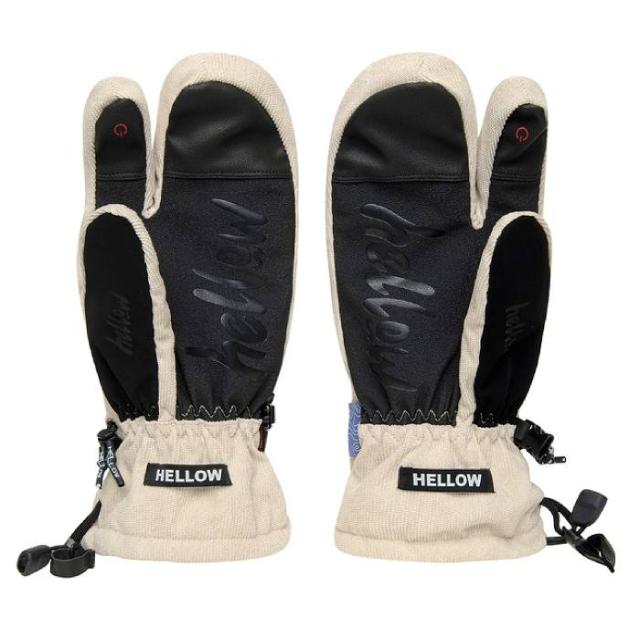 HELLOW ハロー ORDA 3FG CORDUROY BEIGE スキー スノーボード グローブ