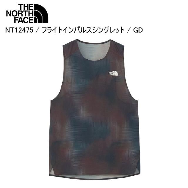 THE NORTH FACE ノースフェイス NT12475 FLT Impulse Singlet GD ランニングウェア ノースリーブ ウォーキング ハイキング
