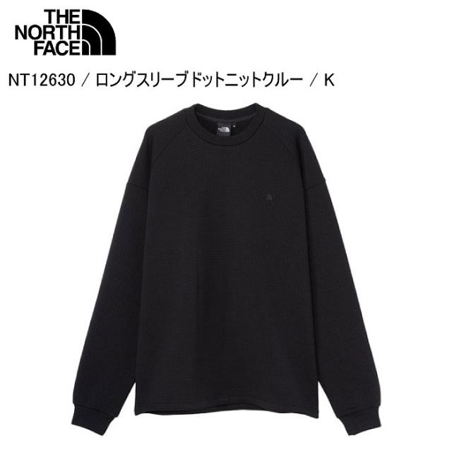 THE NORTH FACE ノースフェイス NT12630 L/S DotKnit Crew ドットニットクルー K ロングスリーブ 長袖 ノースフェイスアパレル