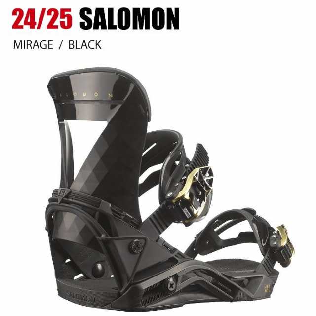 2025 SALOMON サロモン MIRAGE ミラージュ BLACK 24-25 レディース スノーボード ビンディング バインディング