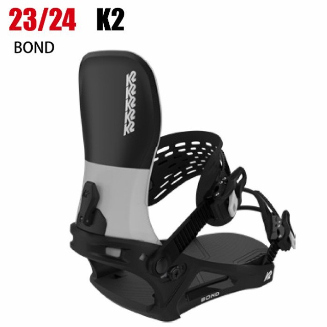 2024 K2 ケーツー BOND ボンド BK WH 23-24 スノーボード ビンディング ...