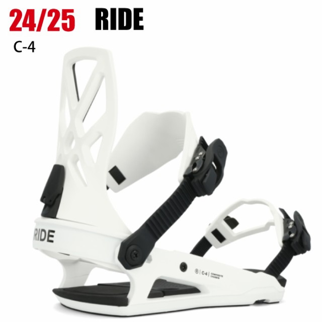 2025 RIDE ライド C-4 シーシリーズ WHITE 24-25 スノーボード ビンディング バインディング