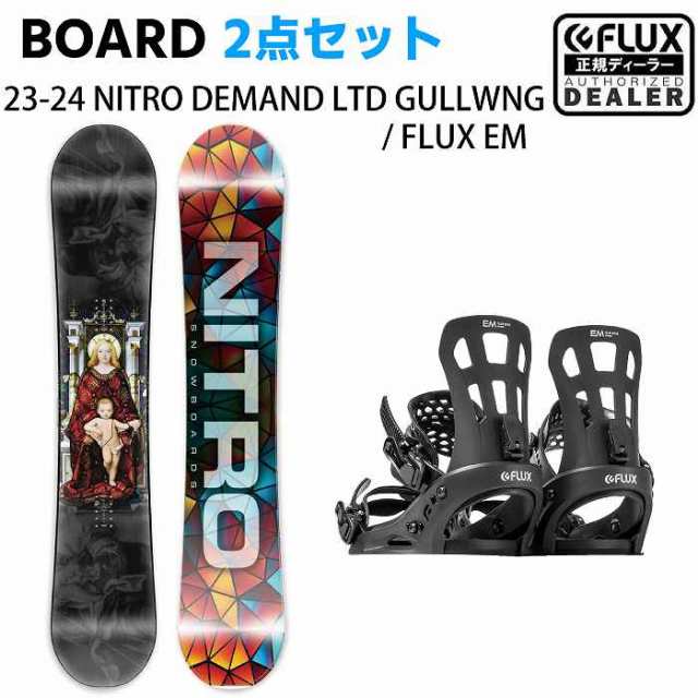 スノーボード2点セット] 23-24 NITRO DEMAND LTD GULLWING FLUX