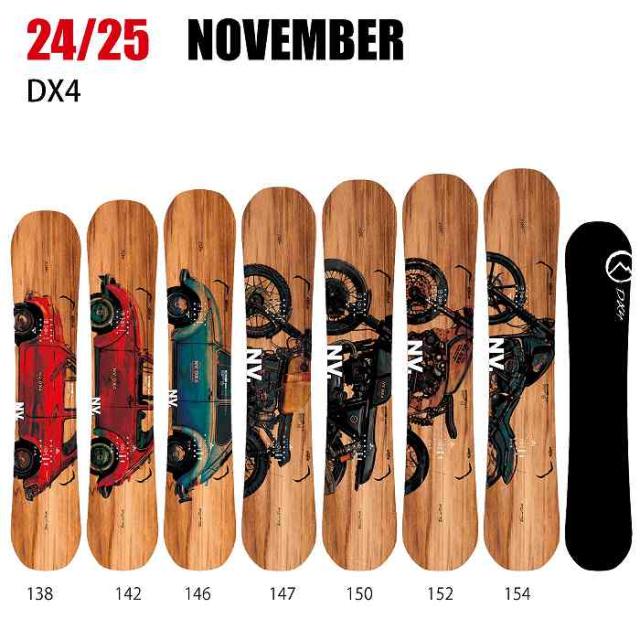 2025 NOVEMBER ノベンバー DX4 ディーエックスフォー 24-25 ボード板 スノーボード