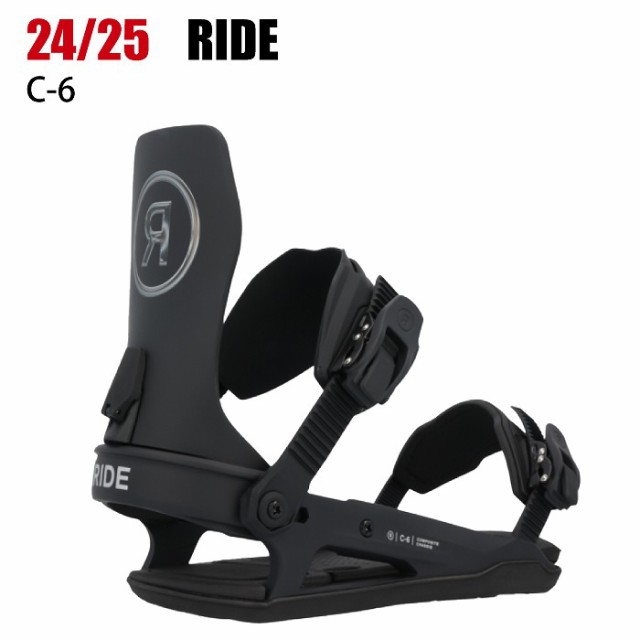 2025 RIDE ライド C-6 BLACK 24-25 スノーボード ビンディング バインディング