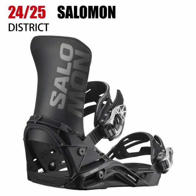 2025 SALOMON サロモン DISTRICT ディストリクト BLACK 24-25 スノーボード ビンディング バインディング