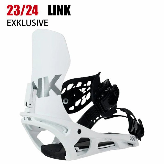 2024 LINK リンク EXKLUSIVE エクスクルーシブ WHITE 23-24 スノーボード ビンディング バインディング