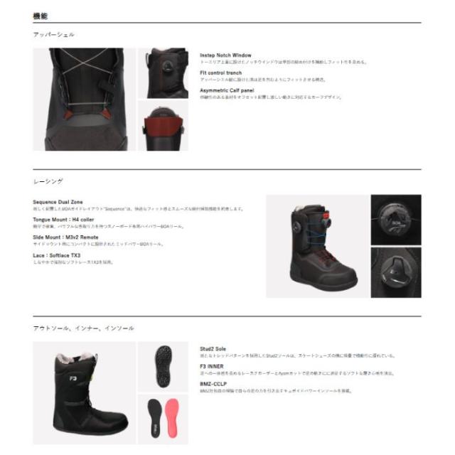 2025 FLUX フラックス GT-BOA BLACK/TAN 24-25 BOA スノーボード