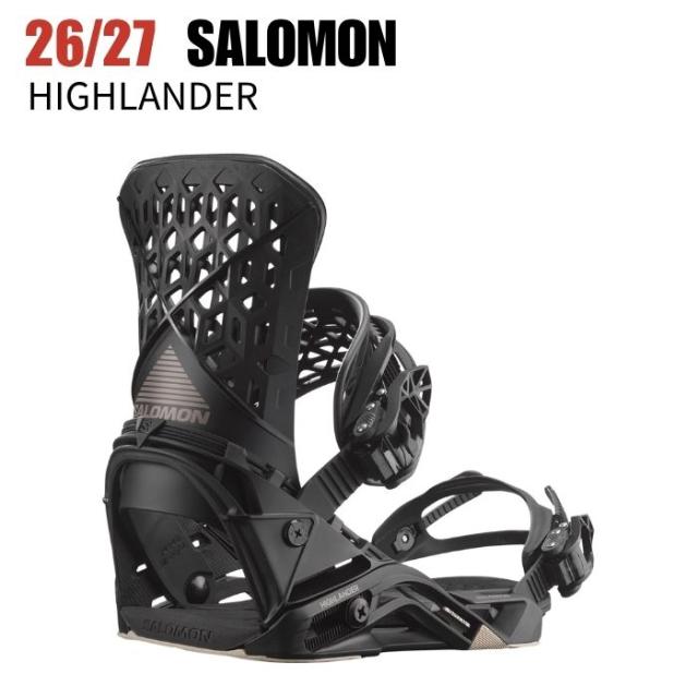 2027 SALOMON サロモン HIGHLANDER ハイランダー BLACK 26-27 スノーボード ビンディング バイン スノボ