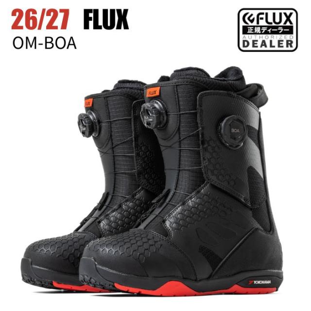 2027 FLUX フラックス OM-BOA オーエムボア BLACK 26-27 スノーボード