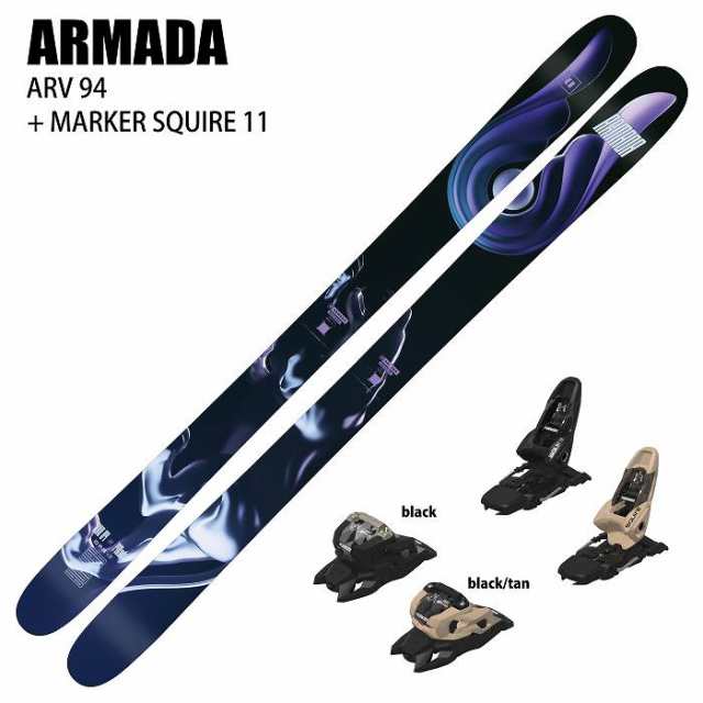 [スキー2点セット]アルマダ スキー板 2025 ARMADA ARV 94 + 25 MARKER SQUIRE 11 100mm ビンディングセット 24-25