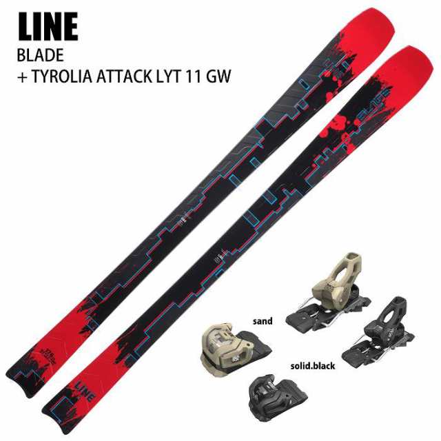 [スキー2点セット]ライン スキー板 2025 LINE BLADE + 25 TYROLIA ATTACK LYT 11 GW 95mm ビンディングセット 24-25