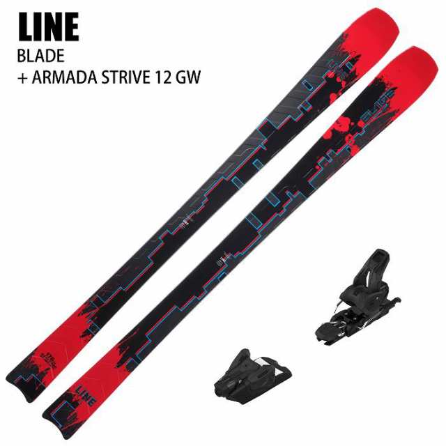 [スキー2点セット]ライン スキー板 2025 LINE BLADE + 25 ARMADA STRIVE 12 GW 100mm ビンディングセット 24-25